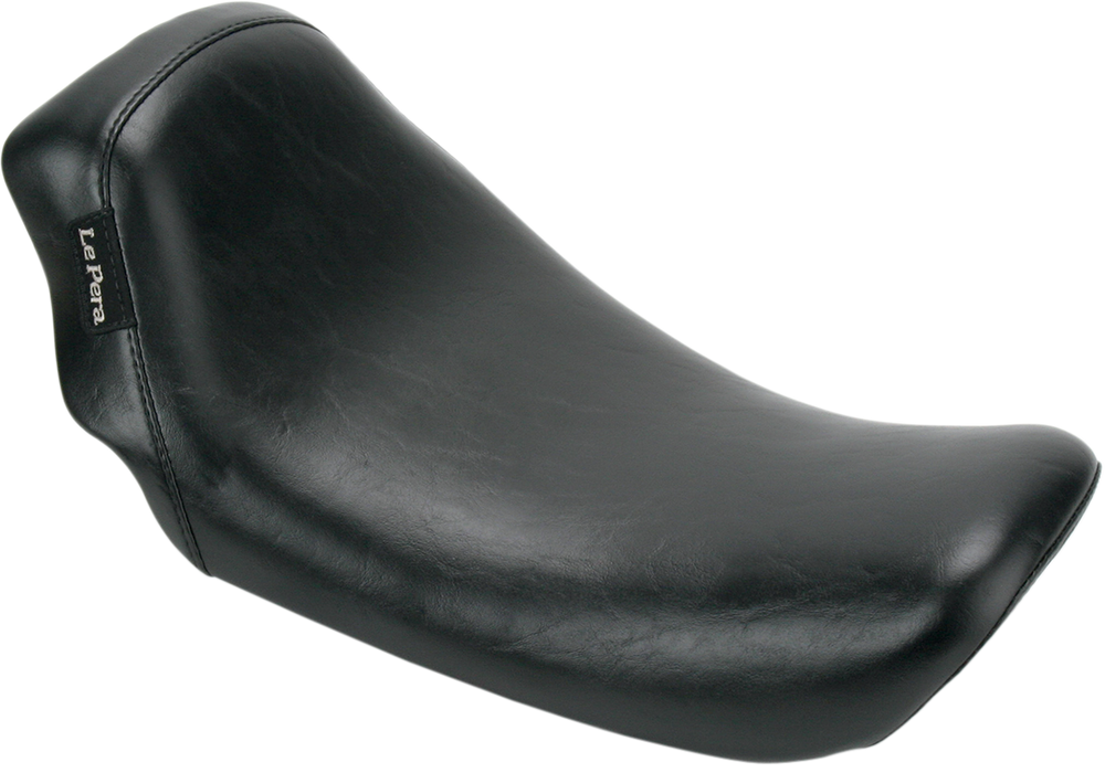 LE PERA Bare Bones Solo Seat - Smooth - Black - Dyna LK-001