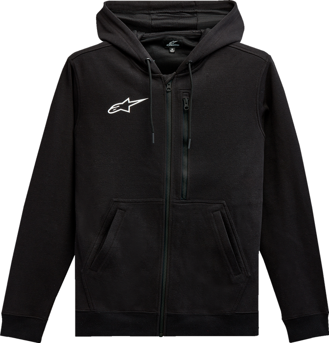 ALPINESTARS Asymmetrical Zip-up Hoodie - Black - XL 12135103010XL