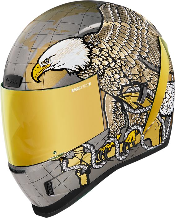 ICON Airform™ Motorcycle Helmet - Semper Fi - Gold - XS 0101-13663