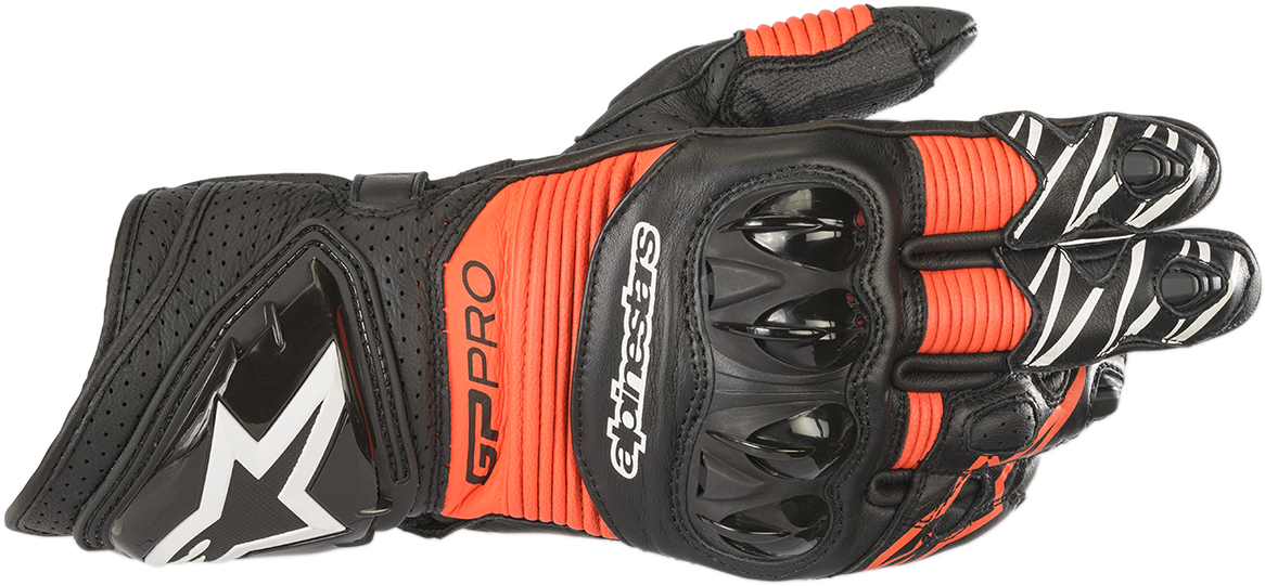 ALPINESTARS GP Pro R3 Gloves - Black/Fluo Red - 2XL 3556719-1030XXL