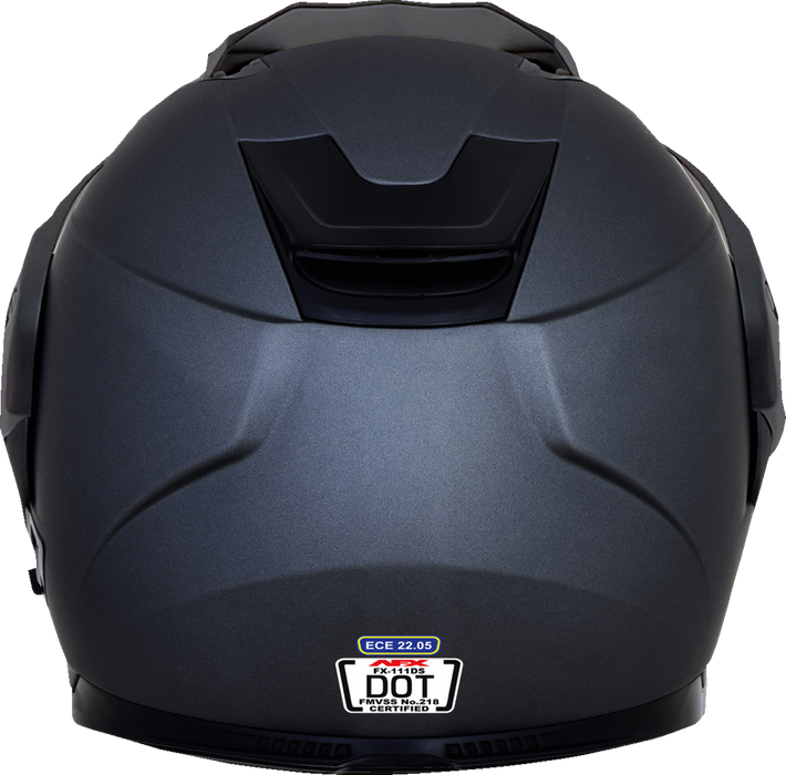 AFX FX-111DS Motorcycle Helmet - Frost Gray - 2XL 0140-0137