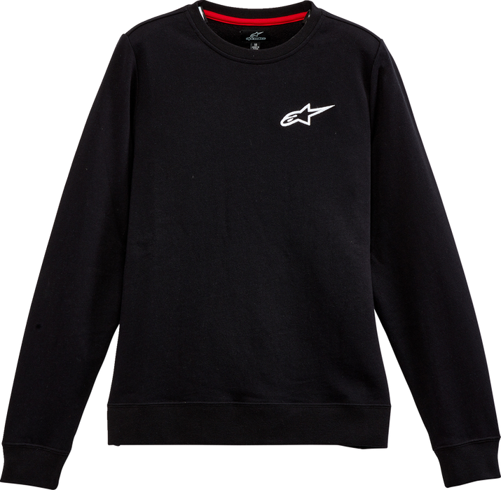 ALPINESTARS Women's Ageless Crew Fleece - Black - Small 12325182010S