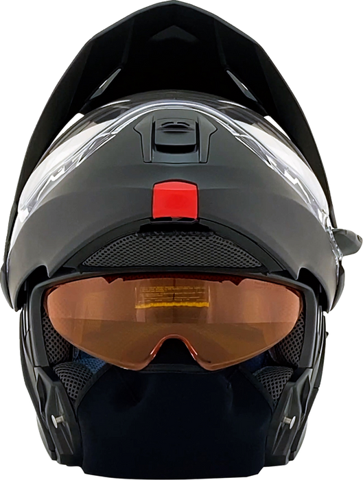 AFX FX-111DS Snow Motorcycle Helmet - Electric - Matte Black - Medium 0120-0800