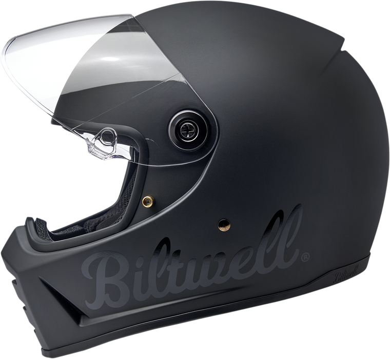 BILTWELL Lane Splitter Helmet - Flat Black Factory - Small 1004-638-102