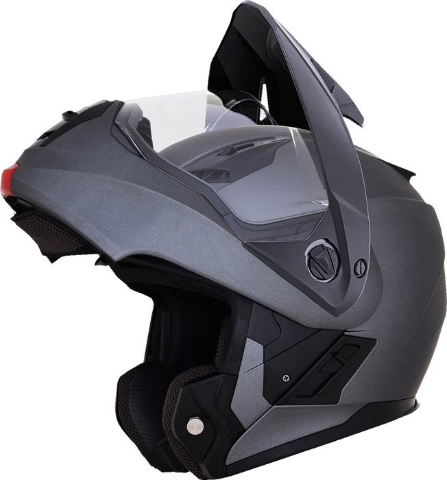 AFX FX-111DS Motorcycle Helmet - Frost Gray - Large 0140-0135