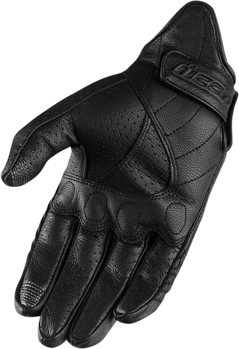 ICON Women's Pursuit Classic™ Perforated Gloves - Black - XL 3302-0803