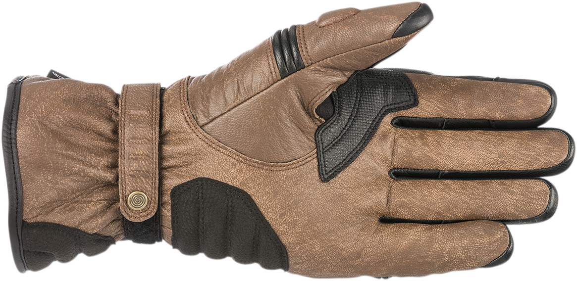 ALPINESTARS Café Divine Drystar® Leather Gloves - Brown/Black - 3XL 3528318-82-3X