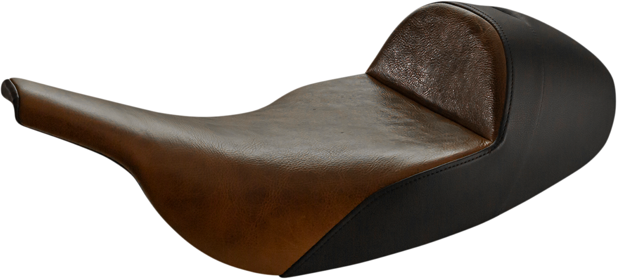 SADDLEMEN Seat - Lariat Solo - Low - Distressed Brown 897-07-0041