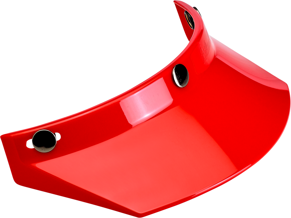 BILTWELL Moto 3-Snap Visor - Red 2002-563