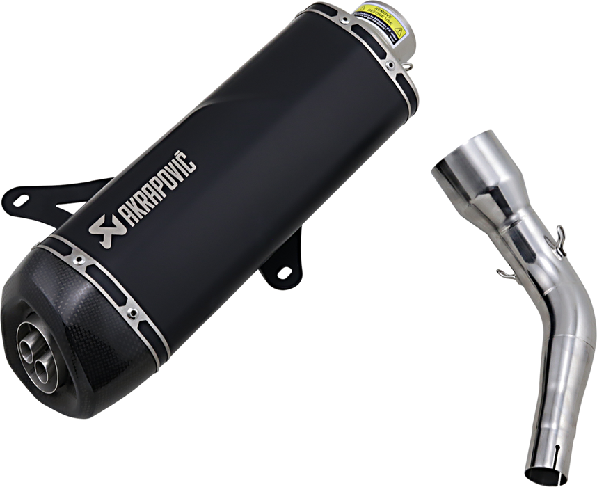 AKRAPOVIC Muffler - Black - Stainless Steel - GTS/GTV S-VE3SO9-HRSSBL 1811-3941