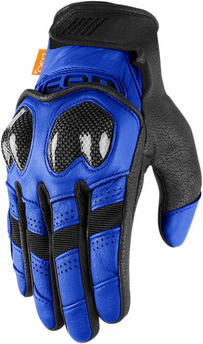 ICON Contra2™ Motorcycle Gloves - Blue - Small 3301-3701