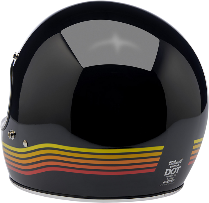 BILTWELL Gringo Motorcycle Helmet - Gloss Black Spectrum - XS 1002-536-101