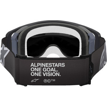 ALPINESTARS Goggles Supertech Goggles - Corp - Black/Gray - ABS Vision - Silver Mirror  5100325-1513