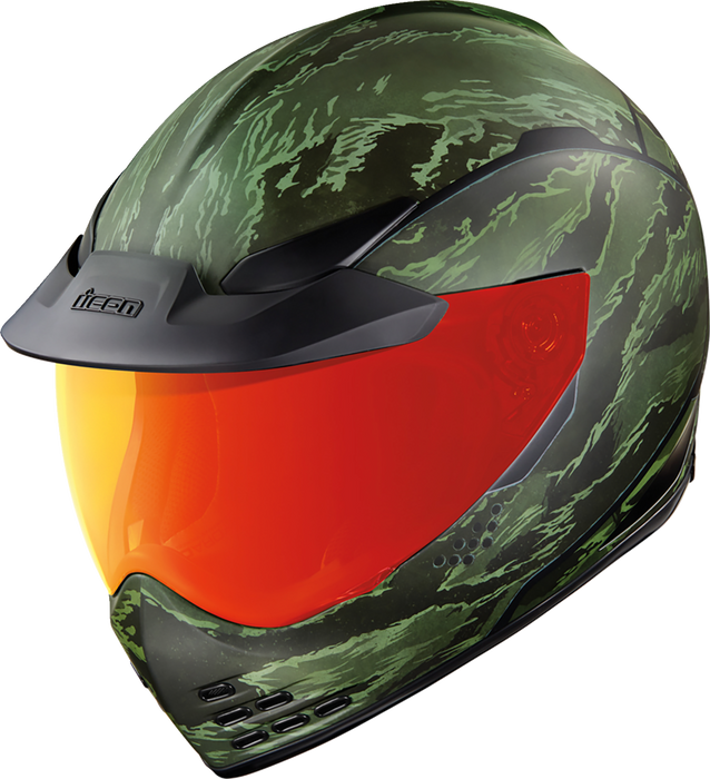 ICON Domain™ Motorcycle Helmet - Tiger's Blood - Green - 3XL 0101-14929