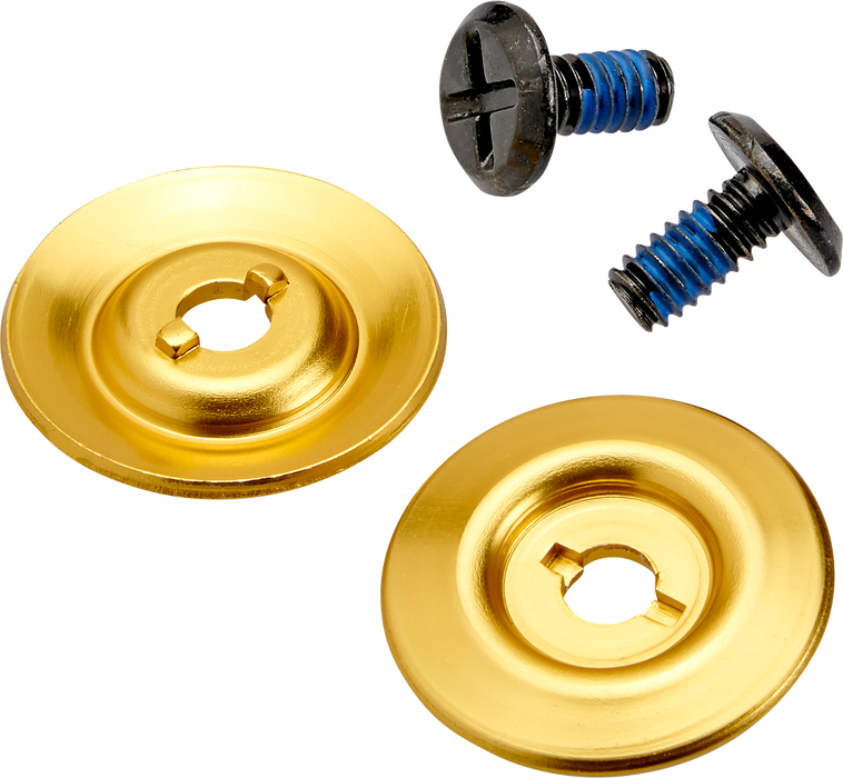 BILTWELL Gen 2 Hardware Kit - Black Screw - Gold Baseplate 0034-150-66