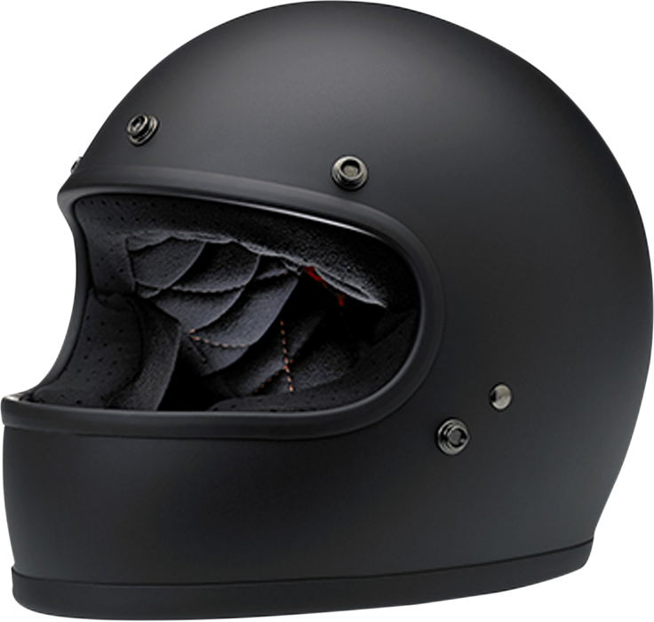 BILTWELL Gringo Motorcycle Helmet - Flat Black - Large 1002-201-104