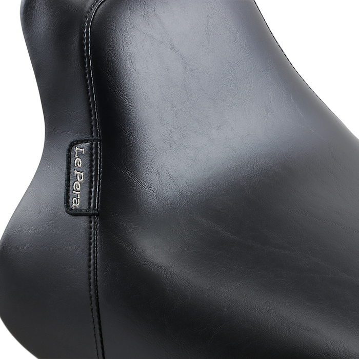 LE PERA Bare Bones Solo Seat - Smooth - Black - Softail LGX-007