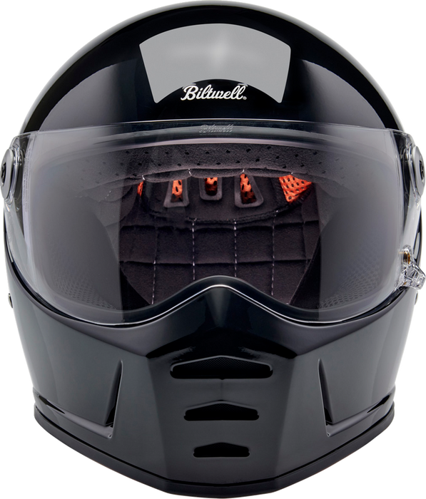 BILTWELL Lane Splitter Motorcycle Helmet - Gloss Black - Small 1004-101-502