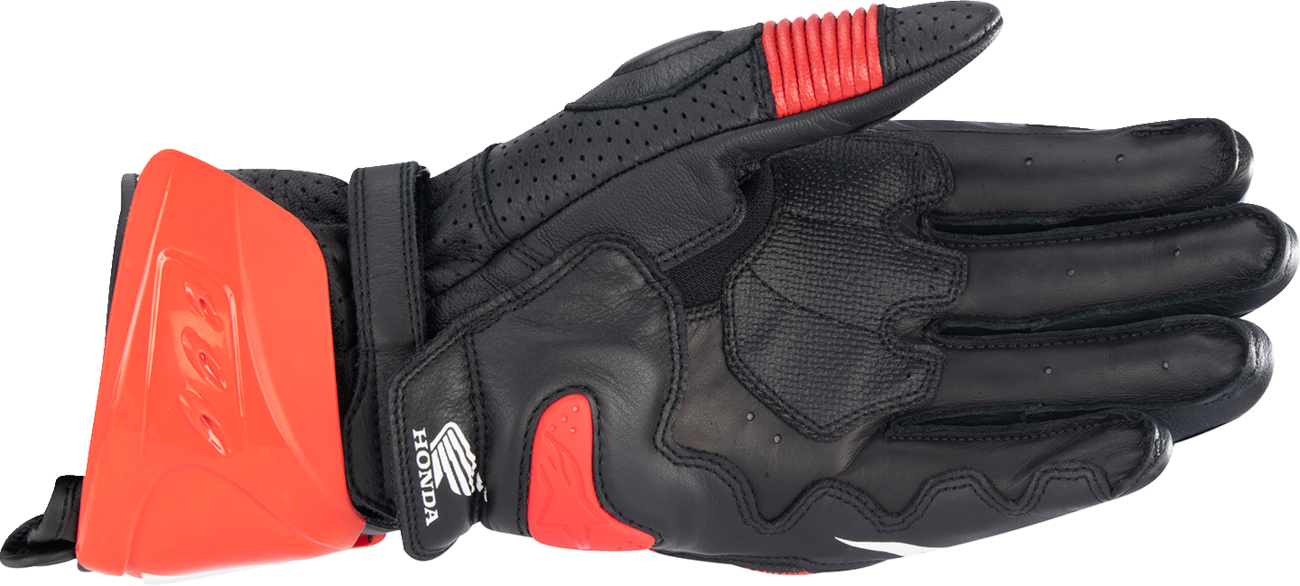 ALPINESTARS Honda GP Pro R3 Gloves - Black/Bright Red/Blue - Small 3556223-1317-S