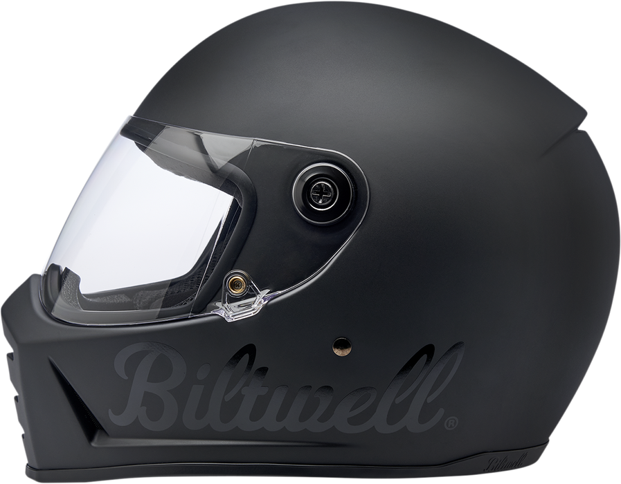 BILTWELL Lane Splitter Motorcycle Helmet - Flat Black Factory - Medium 1004-638-103