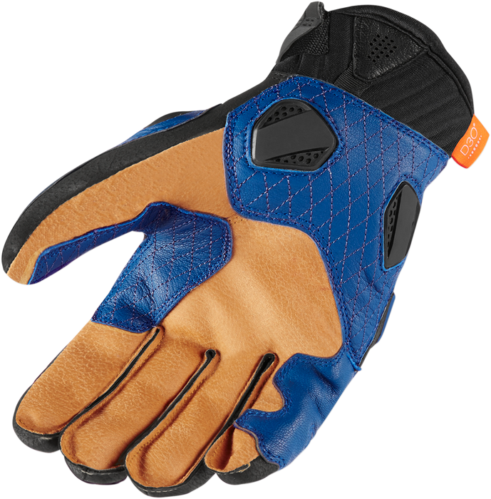 ICON Hypersport™ Short Gloves - Blue - Large 3301-3541