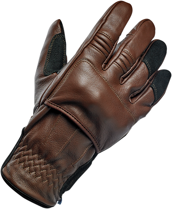 BILTWELL Belden Gloves - Chocolate/Black - Large 1505-0201-304