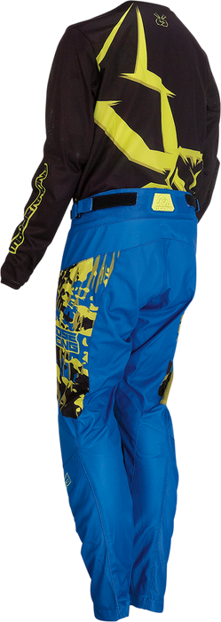 MOOSE RACING Youth Agroid Pants - Blue/Hi Vis - 20 2903-2166