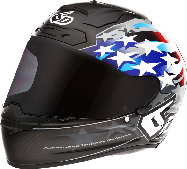 6D ATS-1R Motorcycle Helmet - Patriot - Red/White/Blue - Large 30-0697