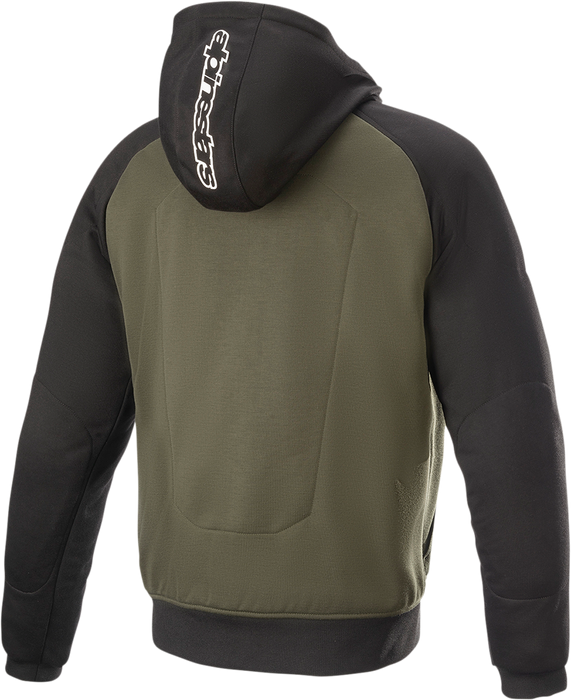 ALPINESTARS Chrome Hoodie - Black/Green - 4XL 4200918-1681-4X