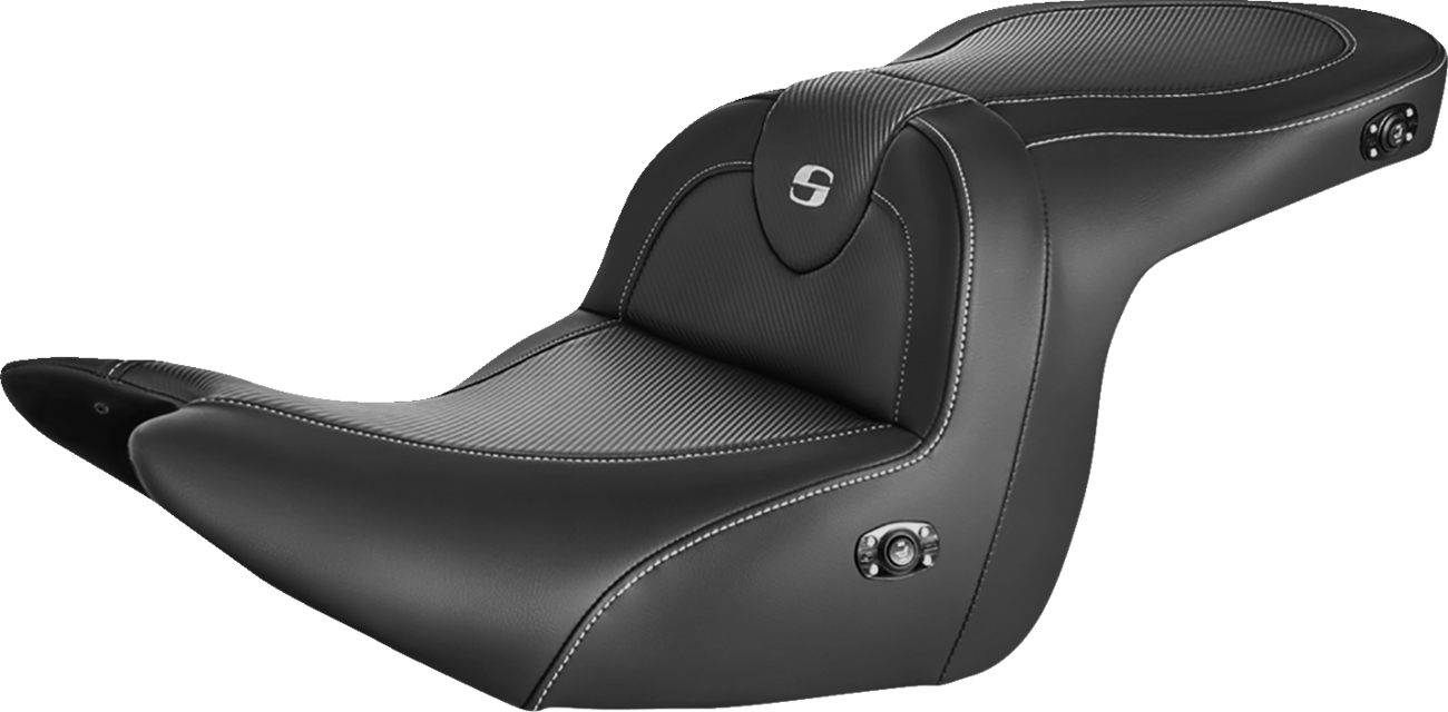 SADDLEMEN Roadsofa Carbon Fiber Heated Seat - Black - without Backrest - GL1800 '18-'23 H18-07-185HCT