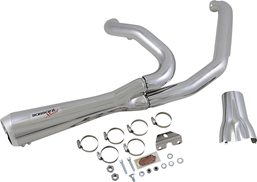 BASSANI XHAUST Short 2:1 Exhaust for FL - Chrome 1F42R