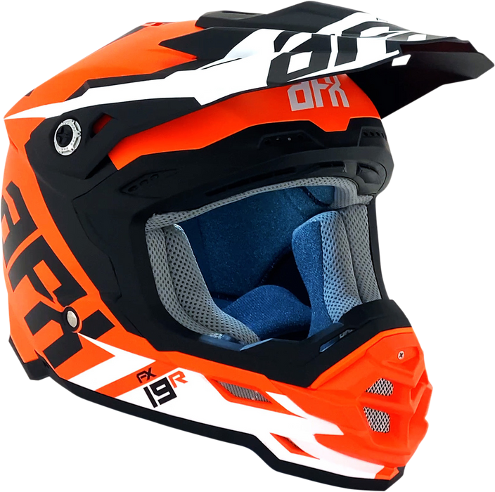 AFX FX-19R Motorcycle Helmet - Racing - Matte Orange - Large 0110-7085