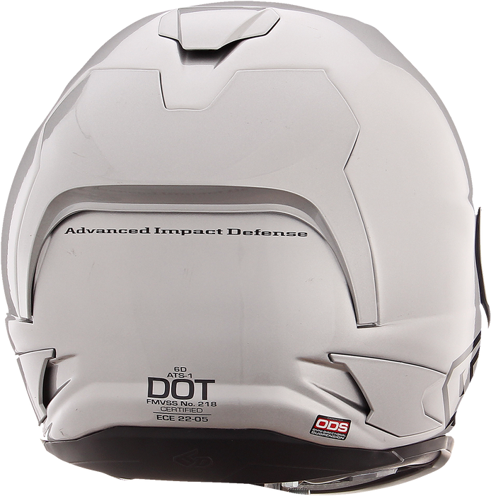 6D ATS-1R Motorcycle Helmet - Gloss Silver - Small 30-0995