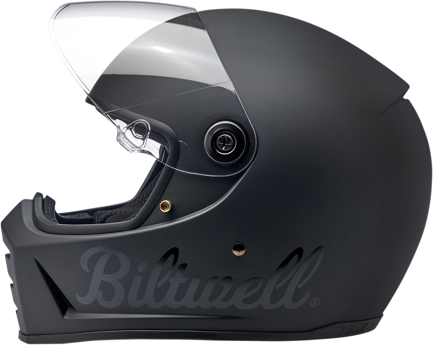 BILTWELL Lane Splitter Motorcycle Helmet - Flat Black Factory - 2XL 1004-638-106