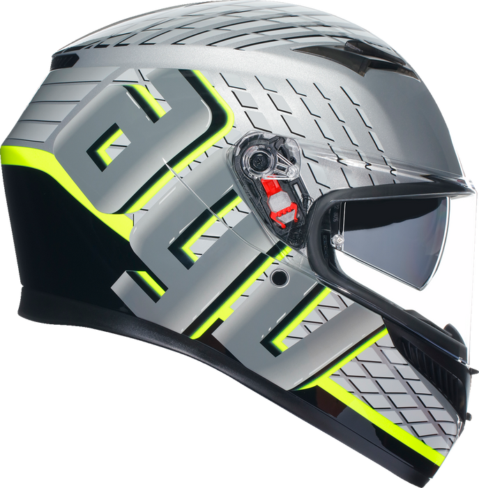 AGV K3 Helmet - Fortify - Gray/Black/Yellow Fluo - Medium 2118381004011M