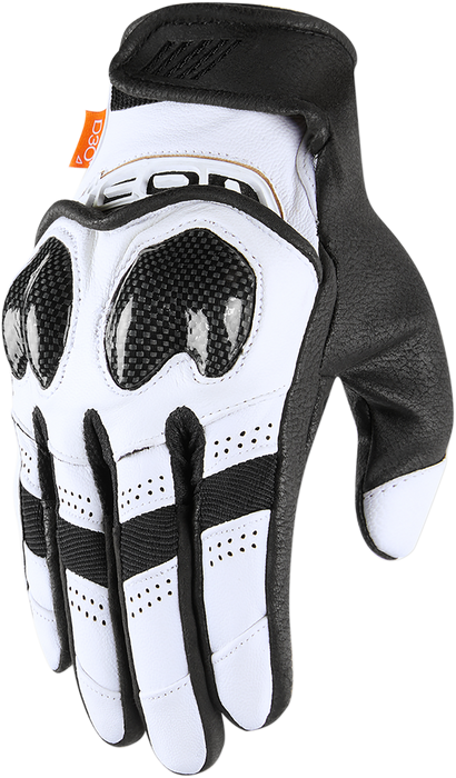 ICON Contra2™ Motorcycle Gloves - White - 3XL 3301-3700