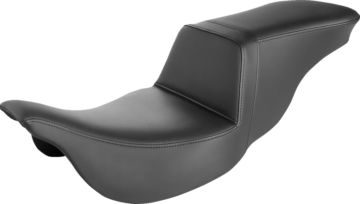 SADDLEMEN Step-Up Seat - Smooth - Black - FLH 808-07B-194