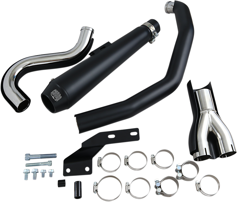 COBRA El Diablo 2:1 Exhaust System Black Harley-Davidson '88-'06 Softail 6485B