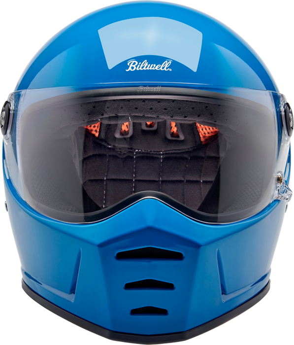 BILTWELL Lane Splitter Motorcycle Helmet - Gloss Tahoe Blue - XS 1004-129-501