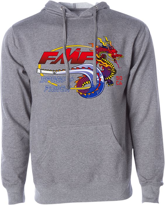 FMF Fire Starter Hoodie - Heather Gray - Large FA21121901HGLG 3050-5871