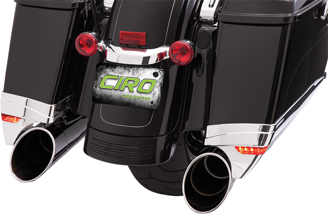 CIRO Saddlebag Extensions - FLHT '97-'13 - Chrome 40100