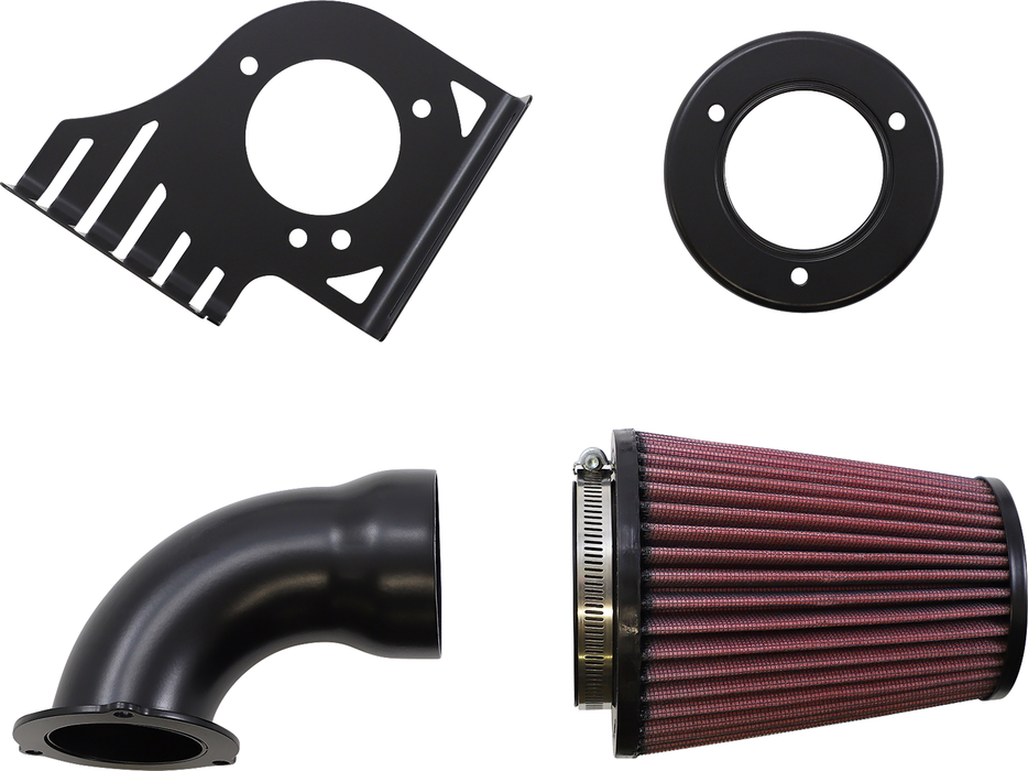 COBRA Cone Air Filter - Black/Black - Softail 606-0104-06B-SB