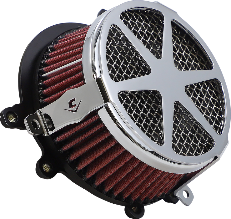 COBRA Air Filter - Spoke - Chrome 606-0101-04-SB