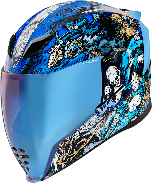 ICON Airflite™ Motorcycle Helmet - 4Horsemen - Blue - Large 0101-13920