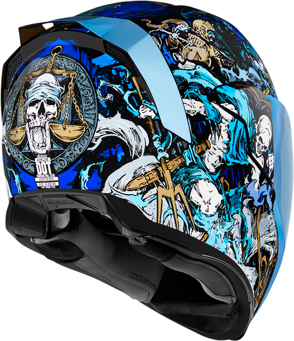 ICON Airflite™ Motorcycle Helmet - 4Horsemen - Blue - Medium 0101-13919