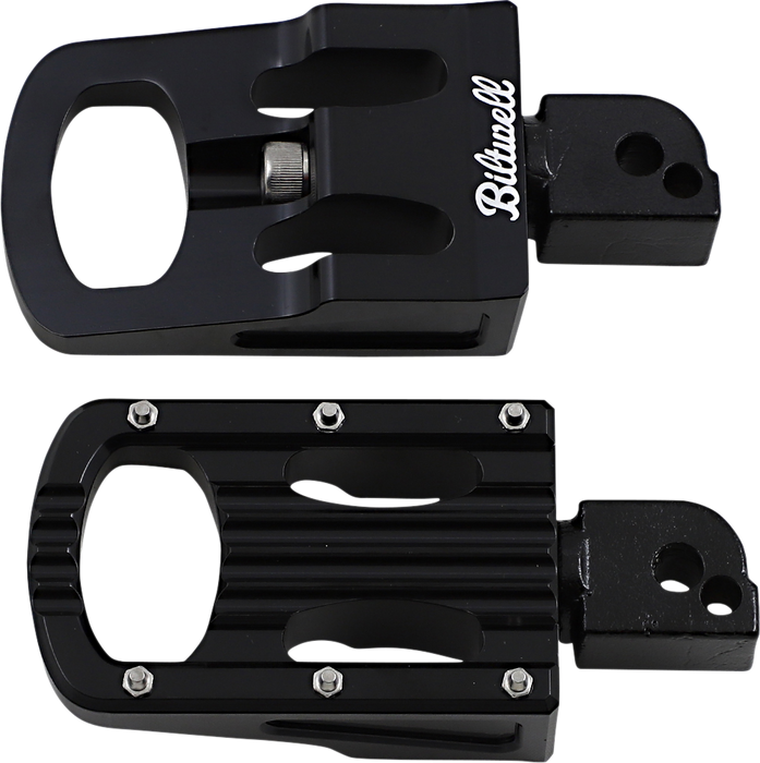 BILTWELL Punisher Footpeg - Passenger - Black - M8 7005-203-04