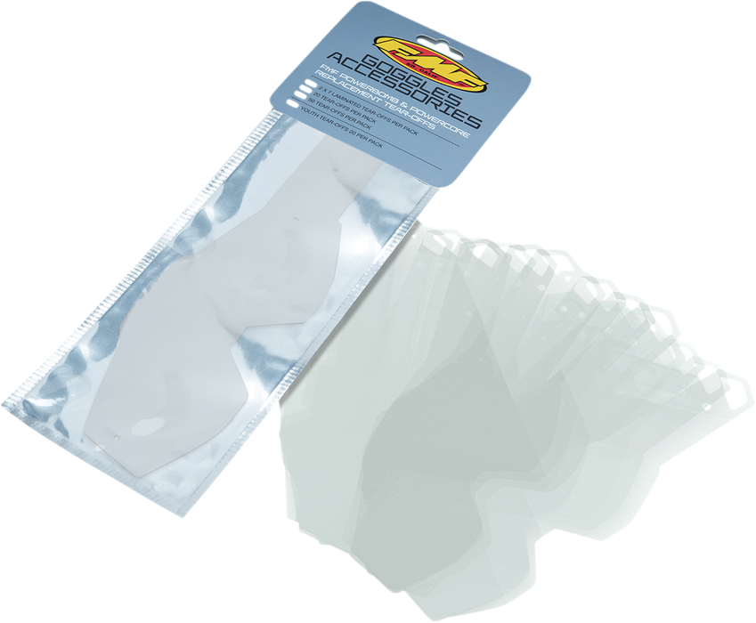 FMF PowerBomb/PowerCore Tear-Offs - Standard - 50 Pack F-59012-00001 2602-0992