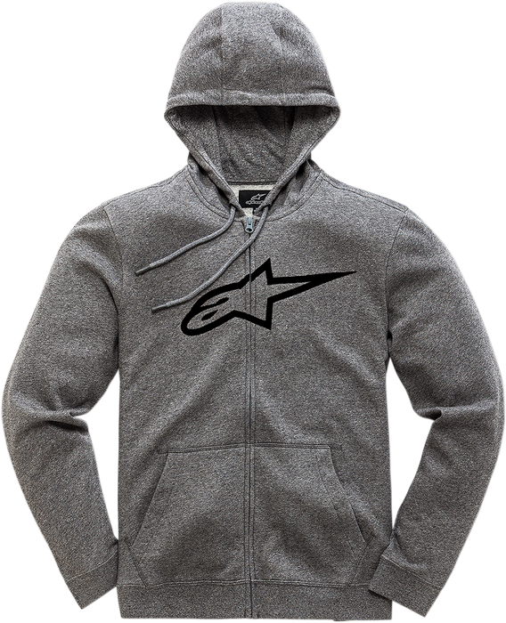 ALPINESTARS Ageless 2 Zip Hoodie - Heather Gray/Black - Large 1038530521126L