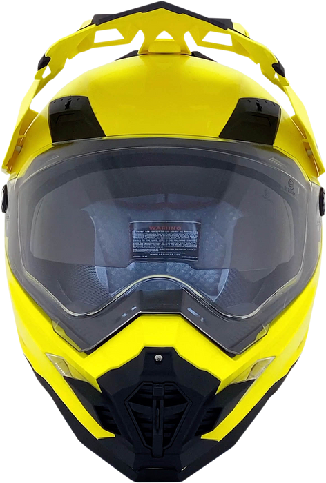 AFX FX-41DS Motorcycle Helmet - Hi-Vis Yellow - Medium 0110-3774