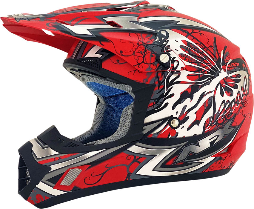 AFX FX-17 Helmet - Butterfly - Matte Ferrari Red - Small 0110-7117